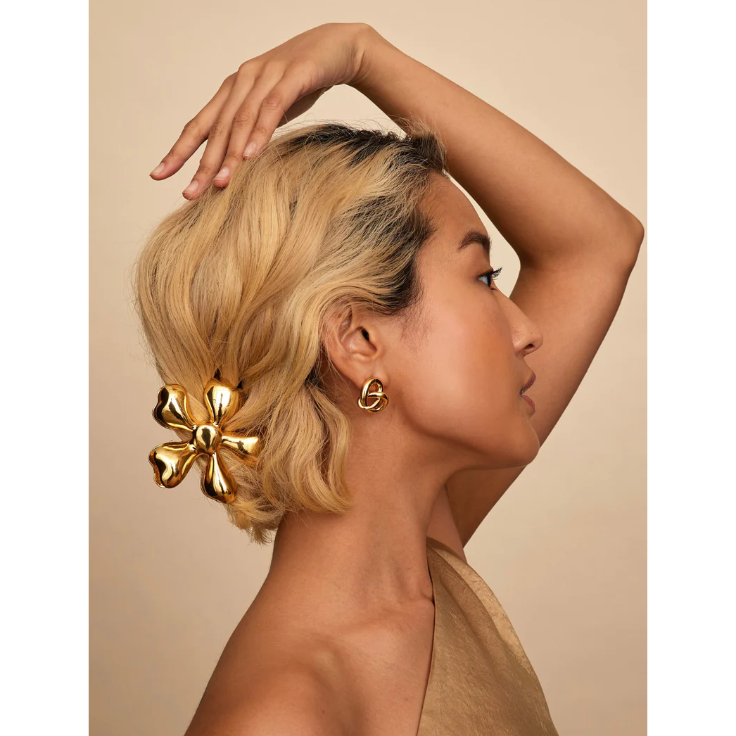 Gold Flower HAIR CLIP