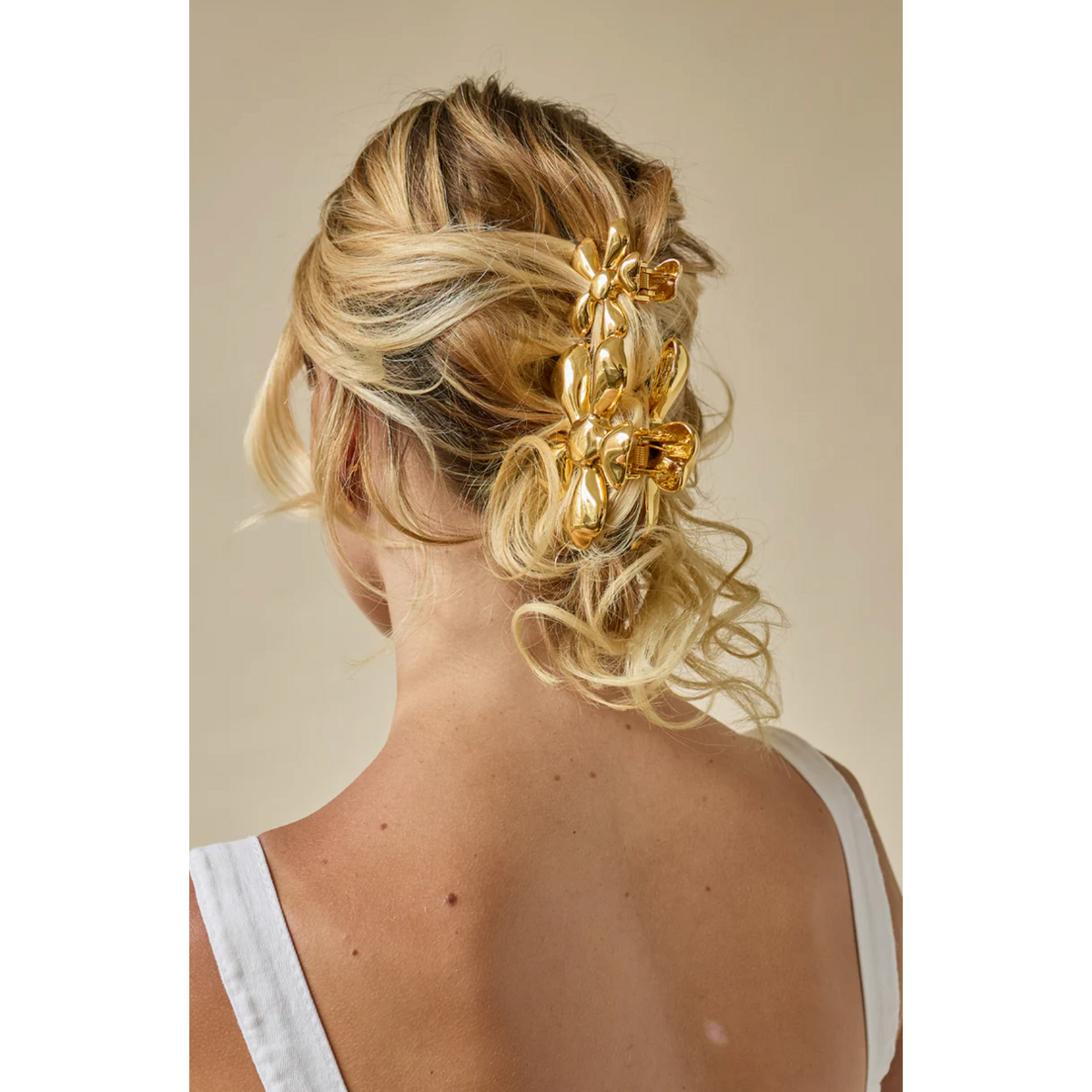 Gold Flower HAIR CLIP