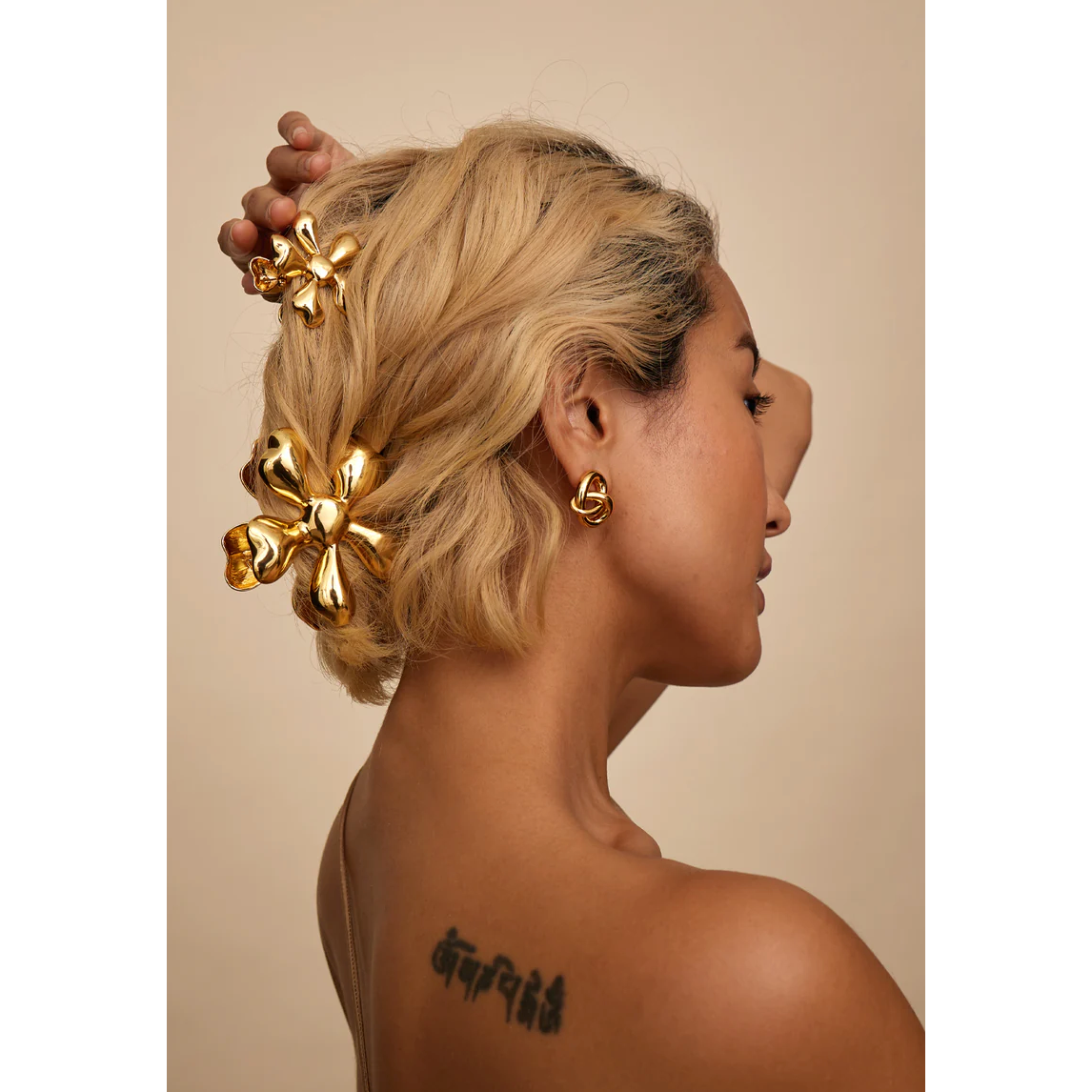 Gold Flower HAIR CLIP