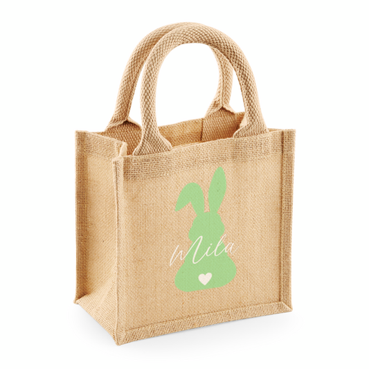 Jute tasje met konijntje