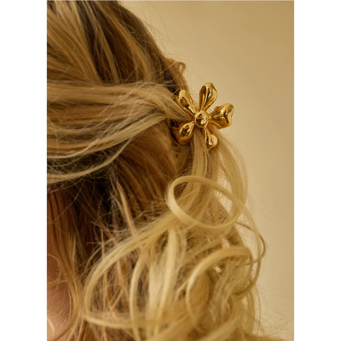 Gold Flower HAIR CLIP